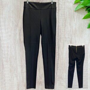 PRINCESS VERA WANG -- Black Pants, Faux Leather (Pleather), Back Zip, BodyCon
